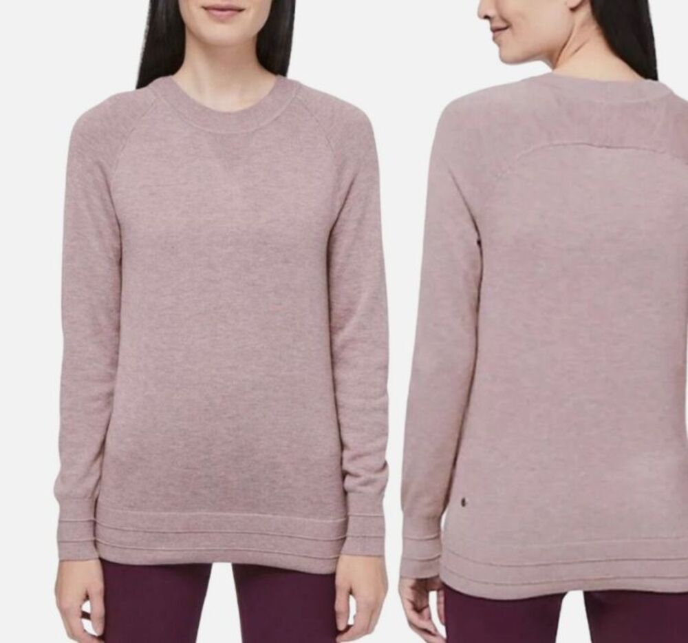 Lululemon Sweater Womens Medium Apres Your Way Cashmere Blend Smokey Blush Prep